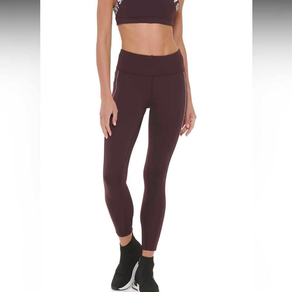 DKNY high waist leggings with pockets and reflective, piping size XL